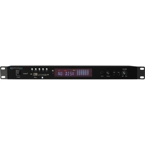 Technical Pro UREC7 Professional Rack Mountable USB/SD Recording Deck