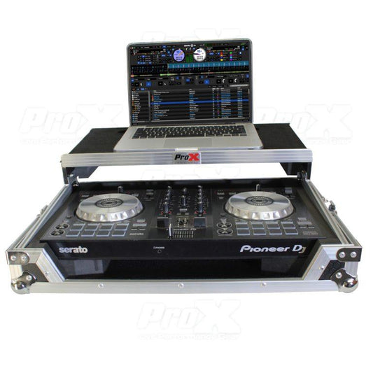ProX X-DDJSB3LT Pioneer DJ DDJ-SB3, DDJ-400, DDJ-RB Flight Case W/Sliding Shelf