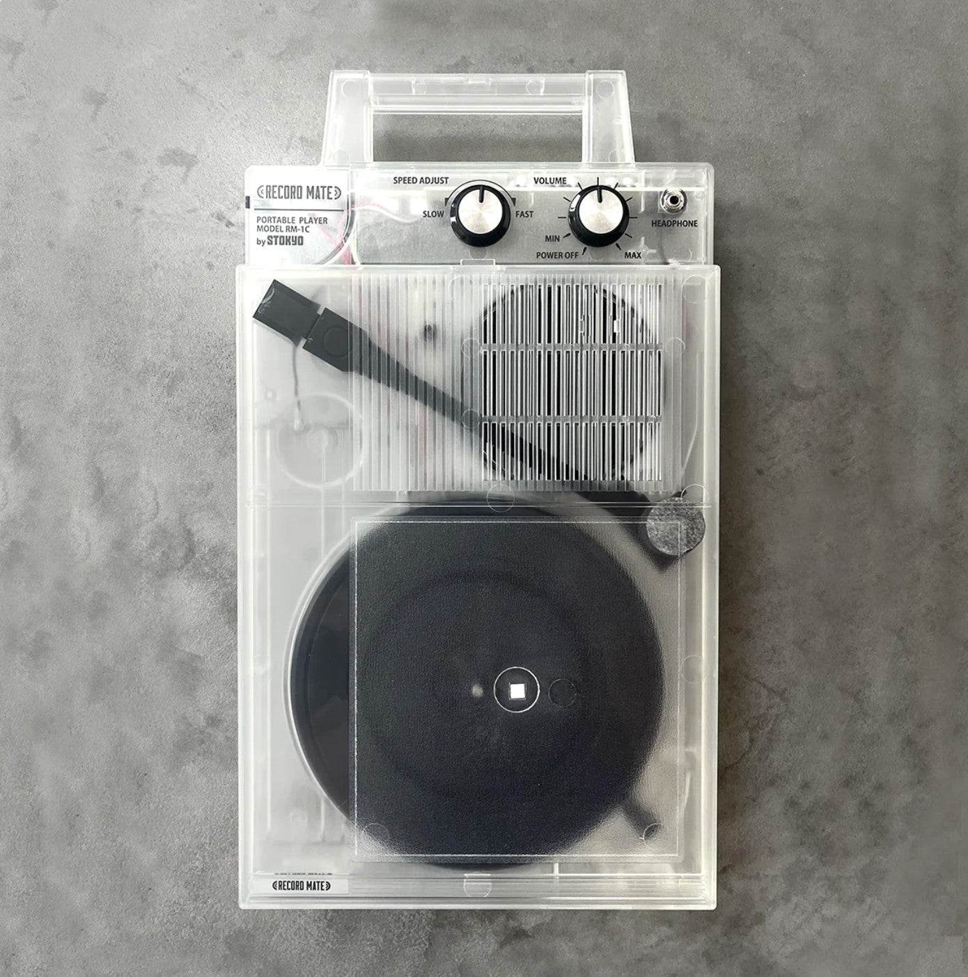 Stokyo Record Mate Portable Record Player Clear Edition RM-1C