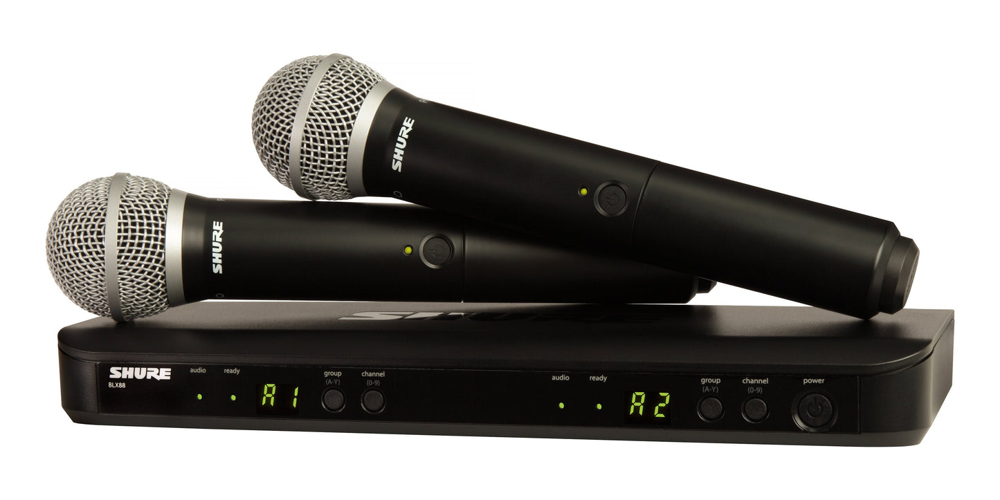 Shure BLX288/PG58 Dual Channel Handheld Wireless System