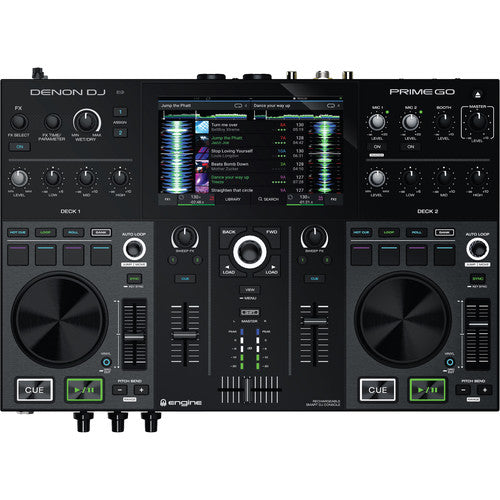 Denon DJ PRIME GO - Smart DJ Controller Console with 7" Touchscreen + Decksaver Dust Cover
