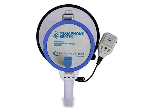 Technical Pro MPH50 Megaphone 75-Watt Siren Bullhorn