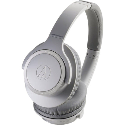 Audio-Technica ATH-SR30BTGY Bluetooth Wireless Over-Ear Headphones, Natural Gray