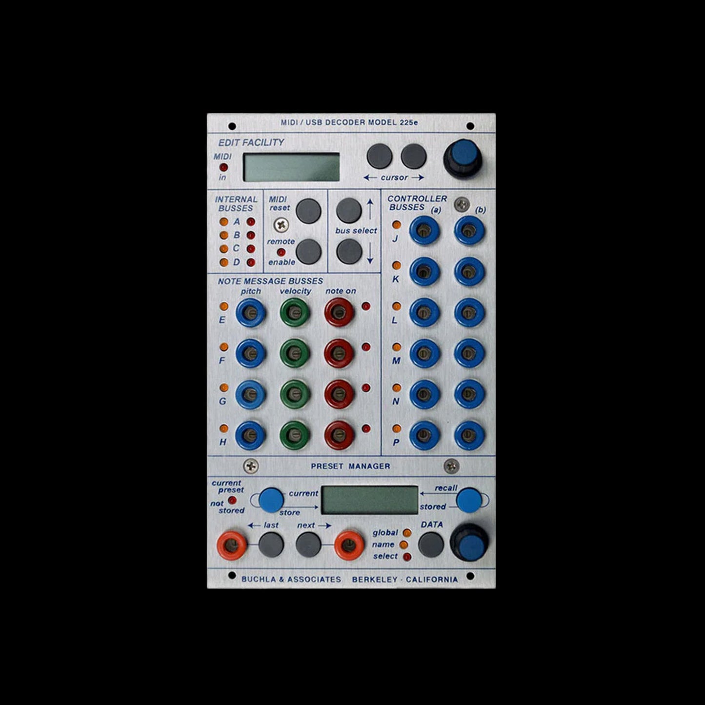 Buchla -  225e MIDI Decoder / Preset Manager