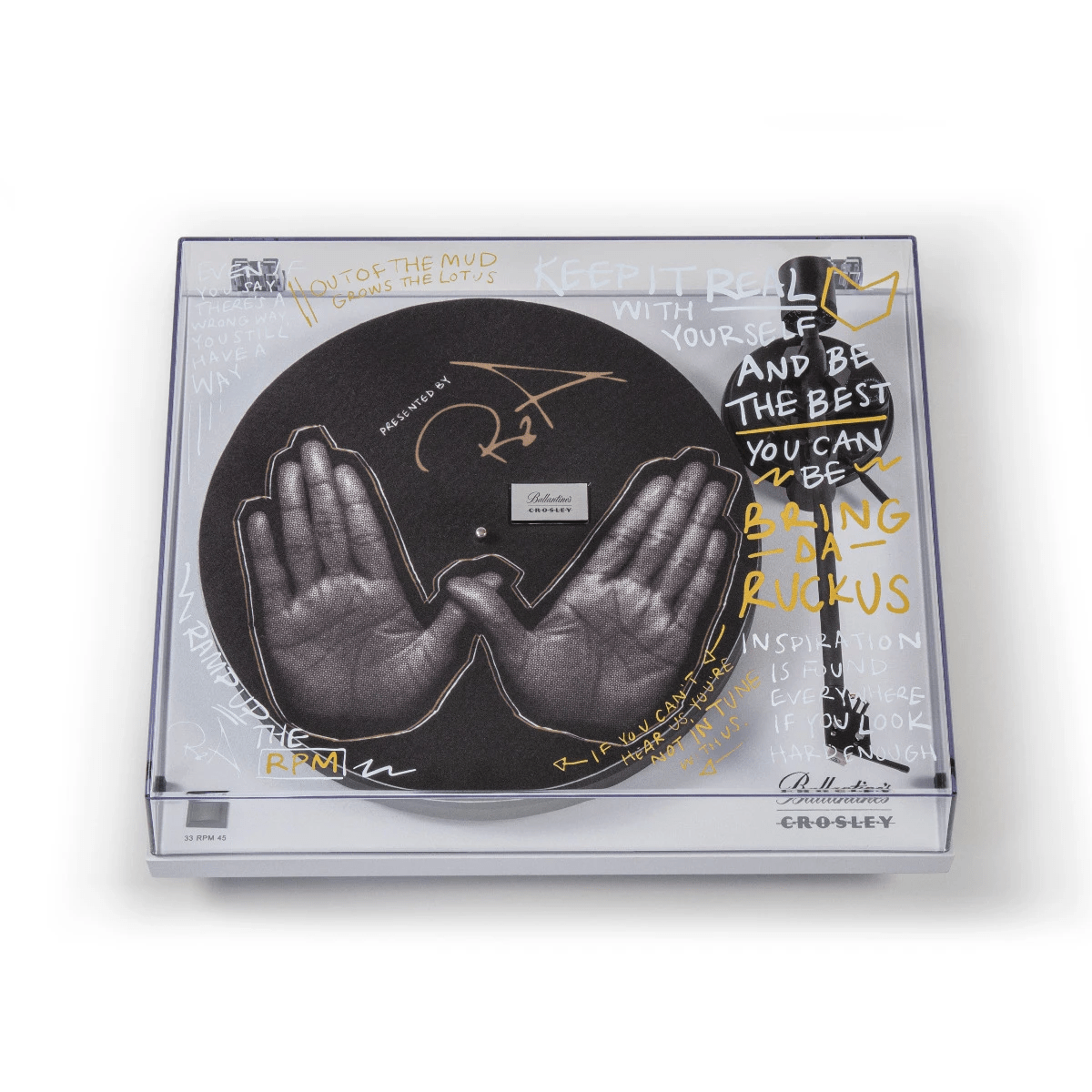 Crosley BALLANTINE'S X RZA C6 Record Player, White