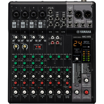 Yamaha MG10X 10-Input Mixer with Built-In FX
