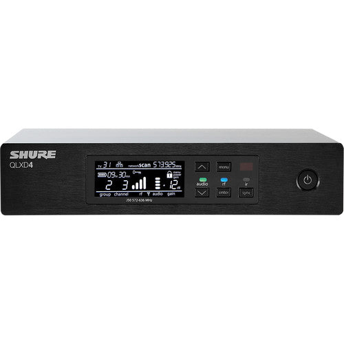 Shure QLXD4 Digital Wireless Receiver (G50: 470 to 534 MHz)