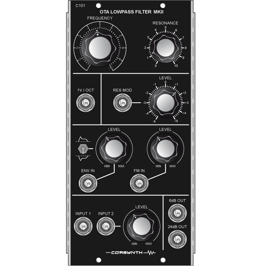 Corsynth - C101: OTA Lowpass Filter MKII