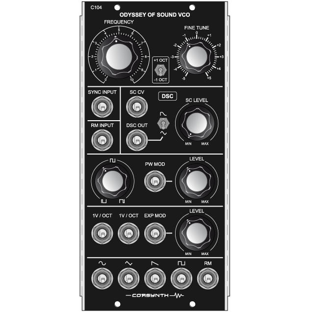 Corsynth - C104: Odyssey of Sound VCO
