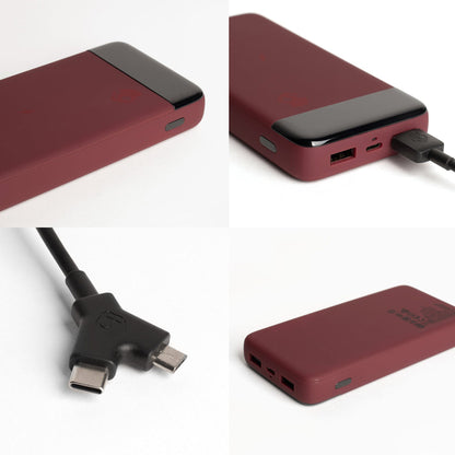 Skullcandy Stash Fuel 10,000 mAh Portable Battery Pack - Deep Red